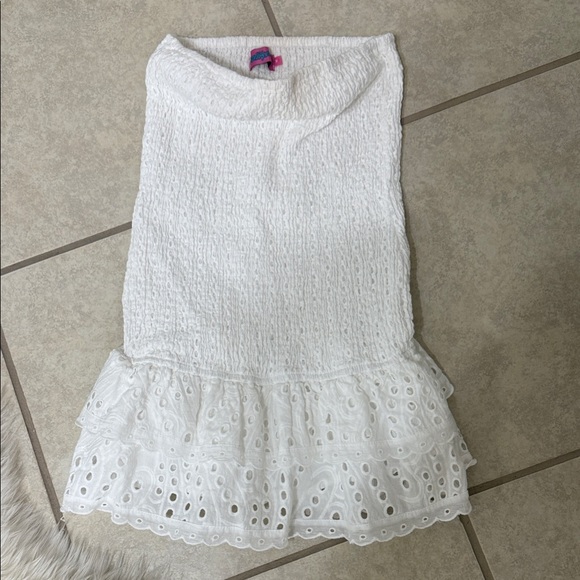 Edikted Dresses & Skirts - Edikted White Textured Mini Dress